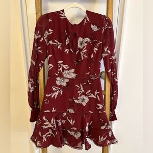 Bardot Wine Mini Dress